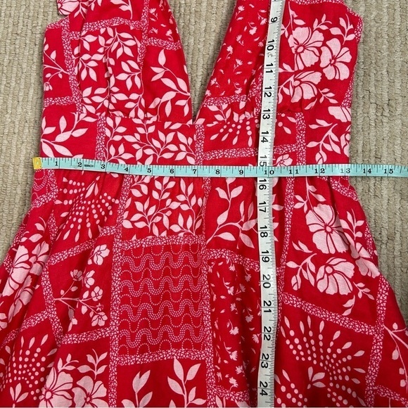 NWT House Of Harlow Mixed Print Deep V-Neck A-Line Mini Dress - Picture 14 of 14